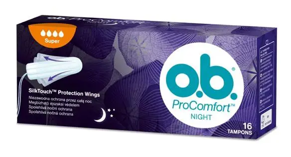 Tampony higieniczne OB ProComfort Night Super 16 sztuk - 1 - Apteka HIT