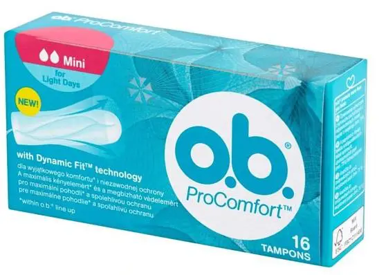 Tampony higieniczne OB ProComfort Mini 16 sztuk - 1 - Apteka HIT