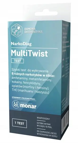 Test NarkoDiag Multi-Twist wykrywający narkotyki 1 sztuka - 1 - Apteka HIT