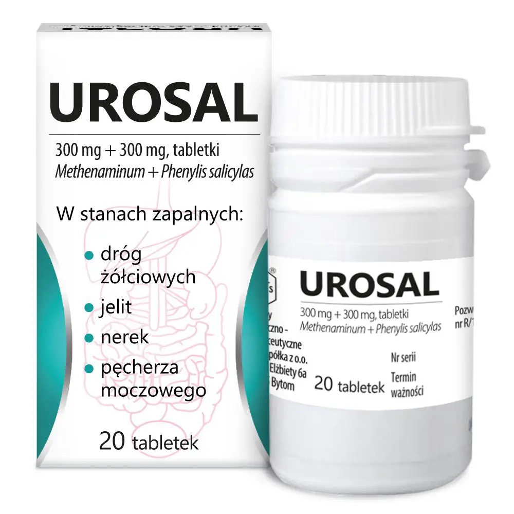 Urosal 300 mg + 300 mg 20 tabletek - 1 - Apteka HIT