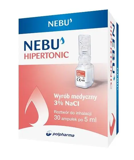 Hipernebu (poprzednio Nebu Hipertonic) chlorek sodu NaCl 3% roztwór do inhalacji ampułki 30 x 5 ml - 2 - Apteka HIT