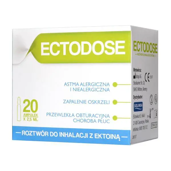 Ectodose roztwór do inhalacji 20 ampułek po 2,5 ml - 1 - Apteka HIT