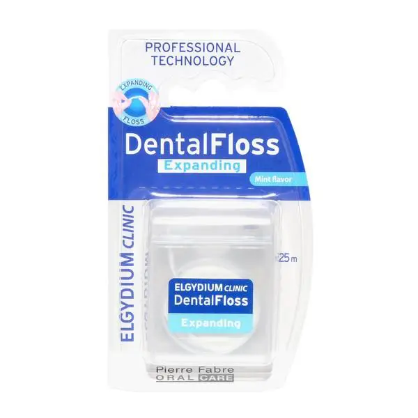 Elgydium Dental Floss nici dentystycznE pęczniejące miętowe 25 m - 1 - Apteka HIT