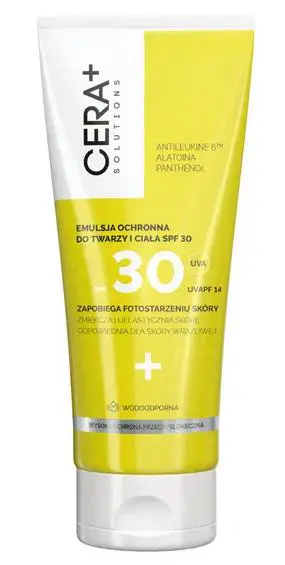 CERA+ Solutions Emulsja ochronna do twarzy i ciała SPF 30 200 ml - 1 - Apteka HIT