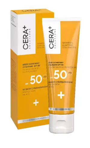 CERA+ Solutions Krem ochronny z filtrami SPF 50 do skóry skłonnej do przebarwień 50 ml - 1 - Apteka HIT