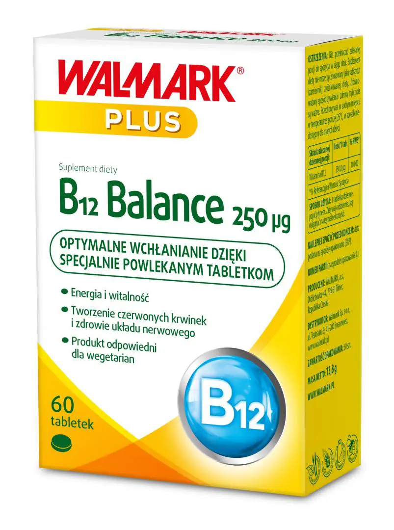 Walmark B12 Balance 250 μg 60 tabl. - 1 - Apteka HIT