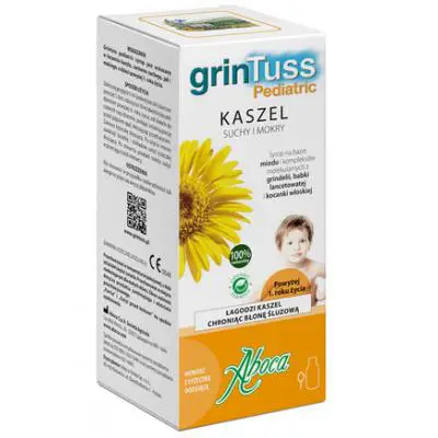 Aboca GrinTuss Pediatric syrop na kaszel suchy i mokry dla dzieci 210 g - 1 - Apteka HIT