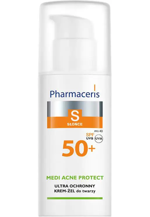 Pharmaceris S Ultra ochronny krem-żel SPF 50+ do twarzy dla skóry trądzikowej, mieszanej i tłustej 50 ml - 1 - Apteka HIT