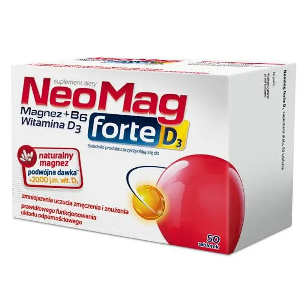 Neomag Forte D3 50 tabl. - 1 - Apteka HIT