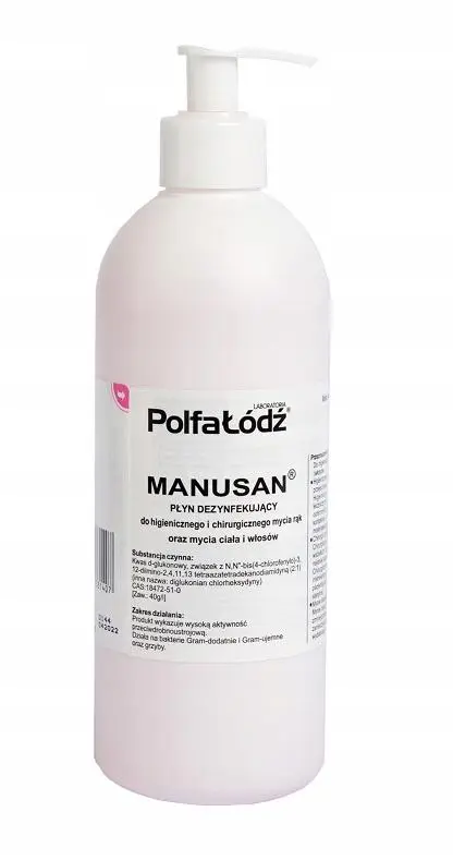 Manusan z pompką płyn dezynfekujący 500 ml - 1 - Apteka HIT