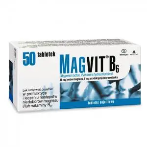 Magvit B6 50 tabl. powl. - 1 - Apteka HIT