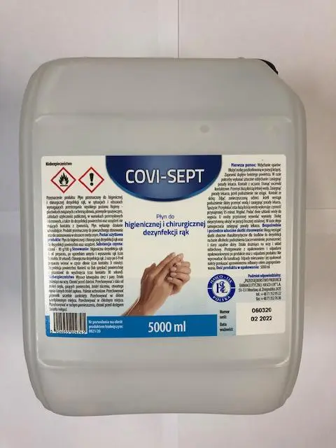 Covi-sept płyn do higienicznej i chirurgicznej dezynfekcji rąk 5 l - 1 - Apteka HIT