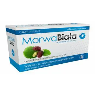 Morwa Biała Plus 60 tbl. - 1 - Apteka HIT