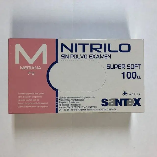Rękawice nitrylowe Santex Nitrilo rozm. M 100 szt. - 1 - Apteka HIT