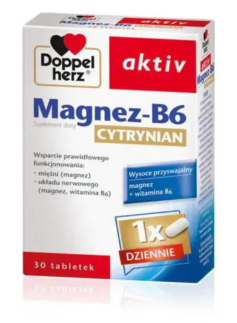 Doppelherz Aktiv Magnez-B6 Cytrynian 150 mg 30 tabl. - 1 - Apteka HIT
