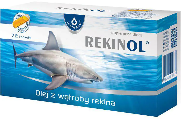 Oleofarm Rekinol 500mg 72 kapsułki - 1 - Apteka HIT