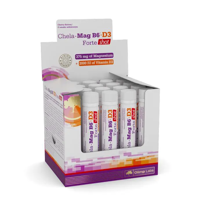 Olimp Chela-Mag B6+D3 Forte shot 25ml wiśnia - 1 - Apteka HIT