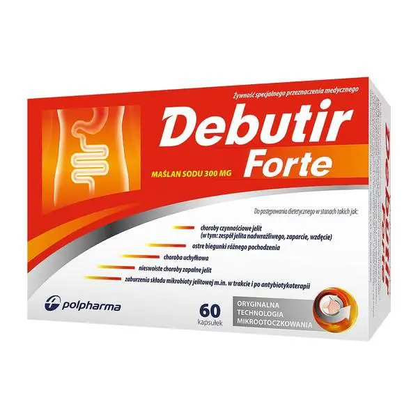 Debutir Forte 300 mg 60 kaps. - 1 - Apteka HIT