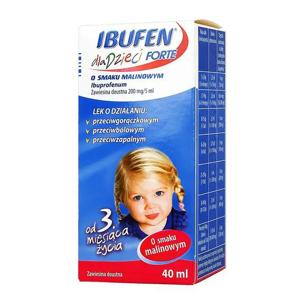 Ibufen Forte dla dzieci o smaku malinowym 40 ml - 1 - Apteka HIT