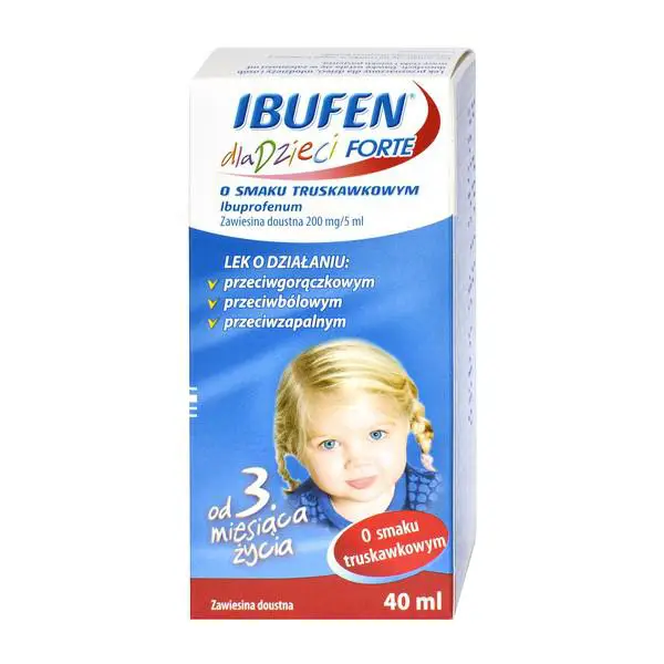 Ibufen Forte dla dzieci o smaku truskawkowym 40 ml - 1 - Apteka HIT