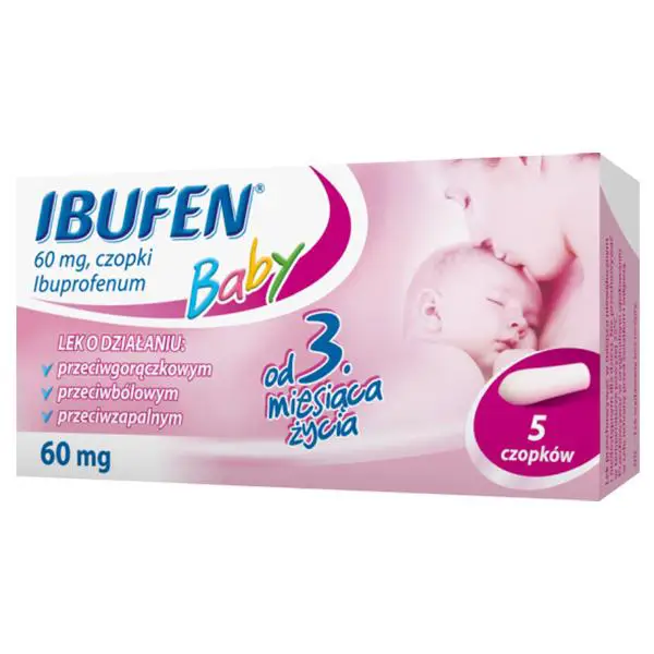 Ibufen Baby 60 mg 5 czopków - 1 - Apteka HIT