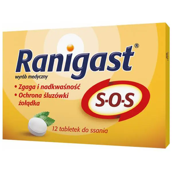 Ranigast SOS 12 tabletek do ssania - 1 - Apteka HIT