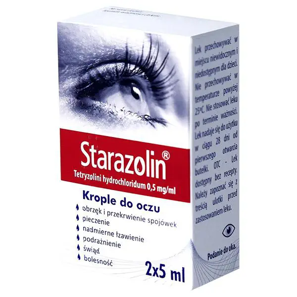 Starazolin 0,05 % krople do oczu 2 x 5 ml - 1 - Apteka HIT