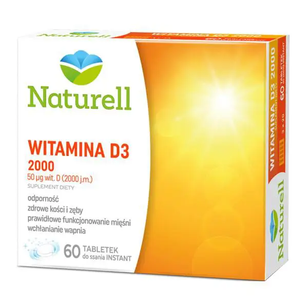 Naturell Witamina D3 2000 60 tabletek do ssania - 1 - Apteka HIT