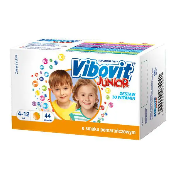 Vibovit Junior smak pomarańczowy 44 saszetki - 1 - Apteka HIT