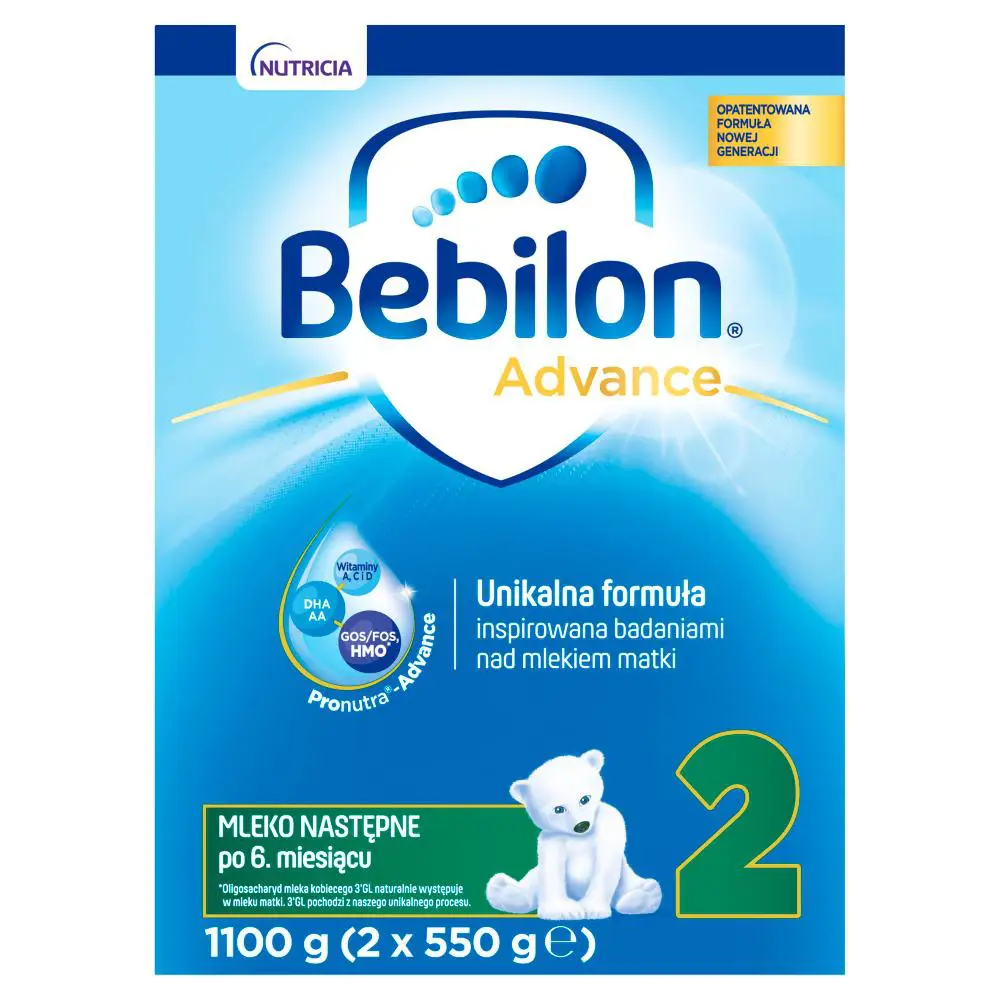 Bebilon 2 Pronutra Advance mleko modyfikowane po 6 miesiącu 1100 g - 1 - Apteka HIT