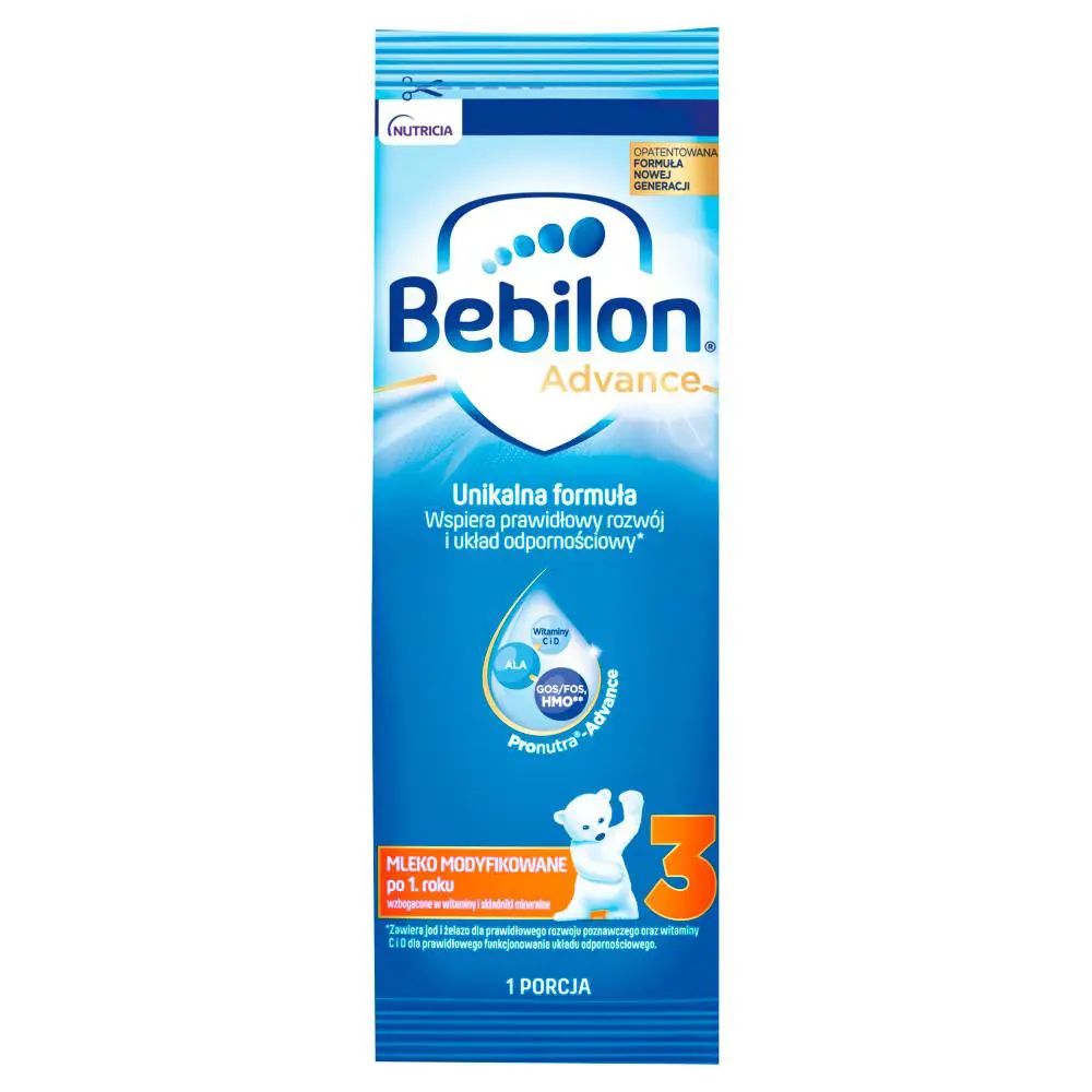 Bebilon 3 Pronutra-Advance Mleko modyfikowane po 1. roku życia 30,6 g 1 saszetka - 1 - Apteka HIT