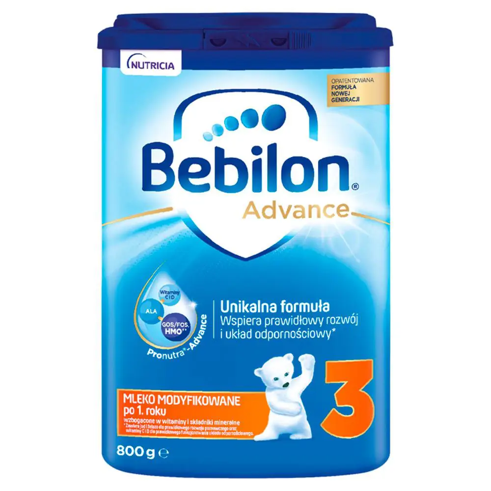 Bebilon 3 Pronutra-Advance Mleko modyfikowane po 1. roku życia 800 g - 1 - Apteka HIT