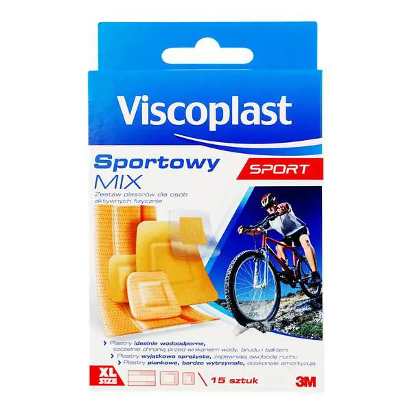 Viscoplast Zestaw plastrów sportowy mix 15 szt. - 1 - Apteka HIT