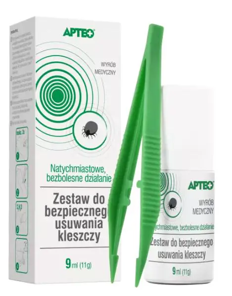 Zestaw do bezpiecznego usuwania kleszczy Apteo Care 9 ml - 1 - Apteka HIT