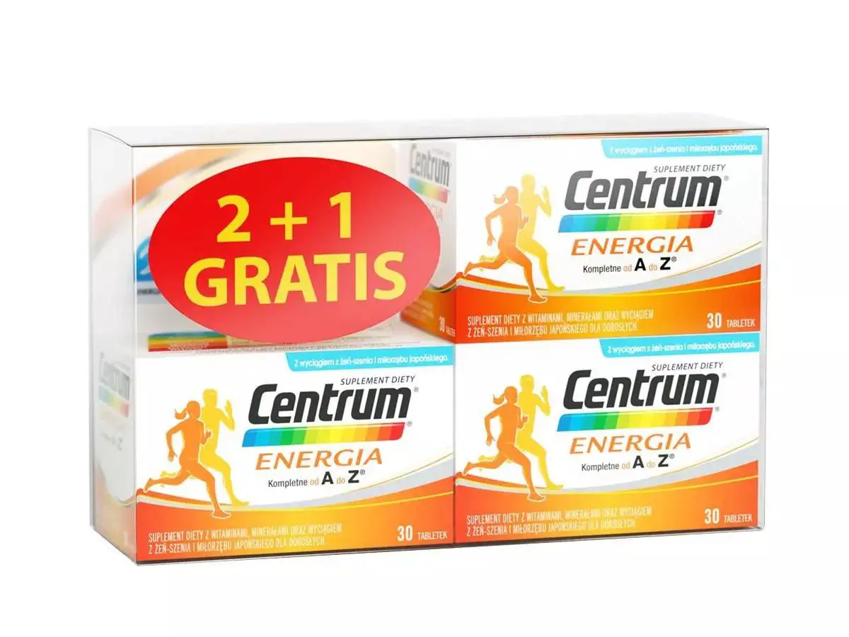 Centrum Energia 3 x 30 tabletek zestaw - 1 - Apteka HIT