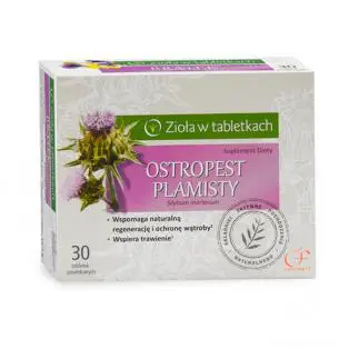 Ostropest Plamisty 80 mg 30 tabletek - 1 - Apteka HIT