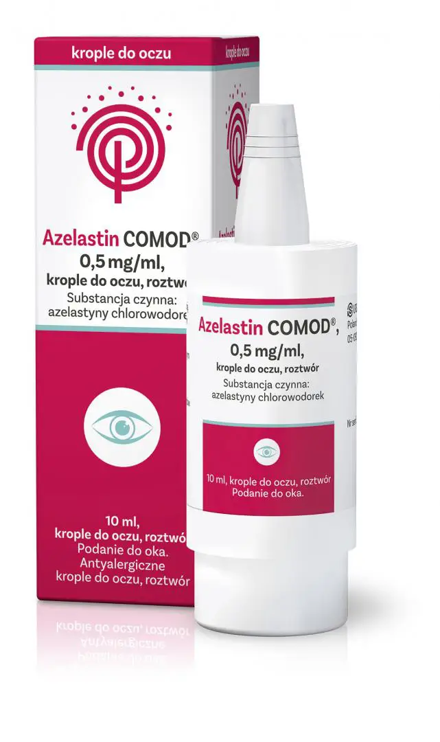 Azelastin Comod 0,5 mg/ml krople do oczu 10 ml - 1 - Apteka HIT