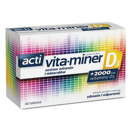 Acti Vita-miner D3 60 tabletek - 1 - Apteka HIT