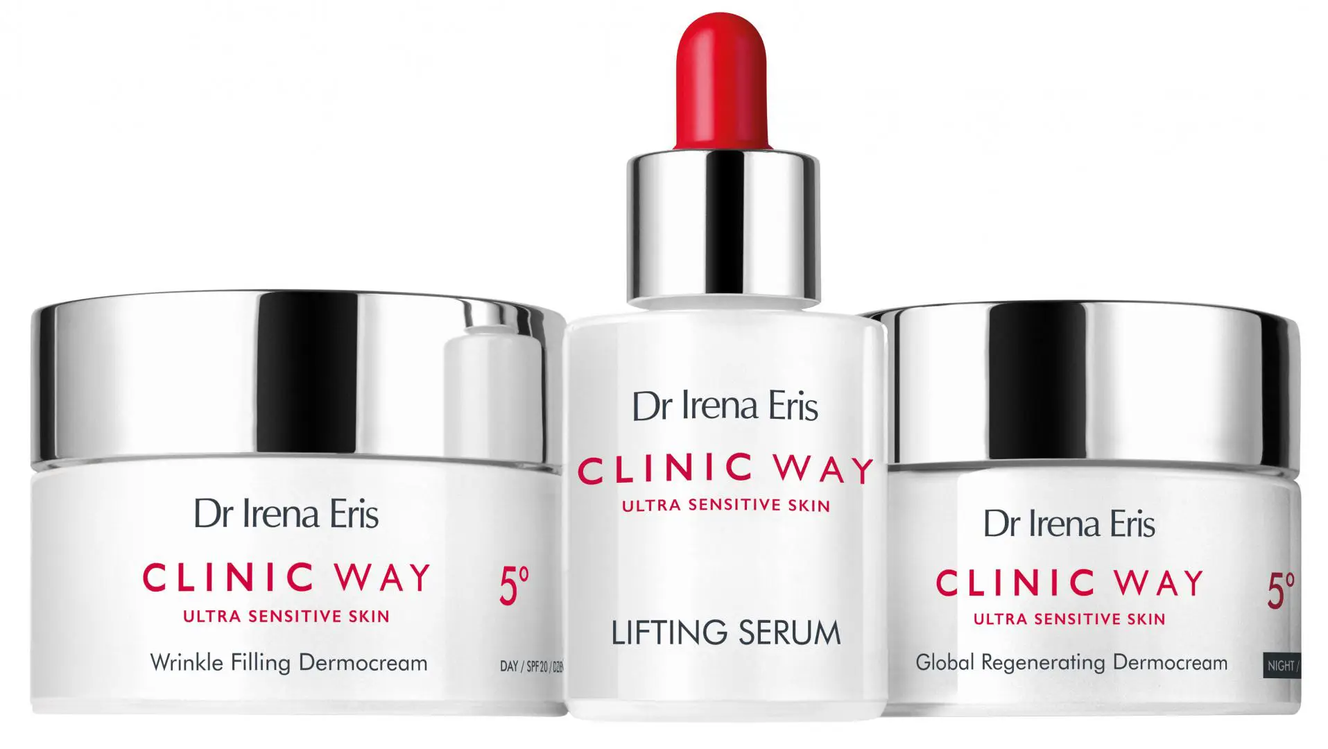 Zestaw Clinic Way Stopień 5 krem na dzień 50 ml + krem na noc 50 ml + serum liftingujące 30 ml - 1 - Apteka HIT