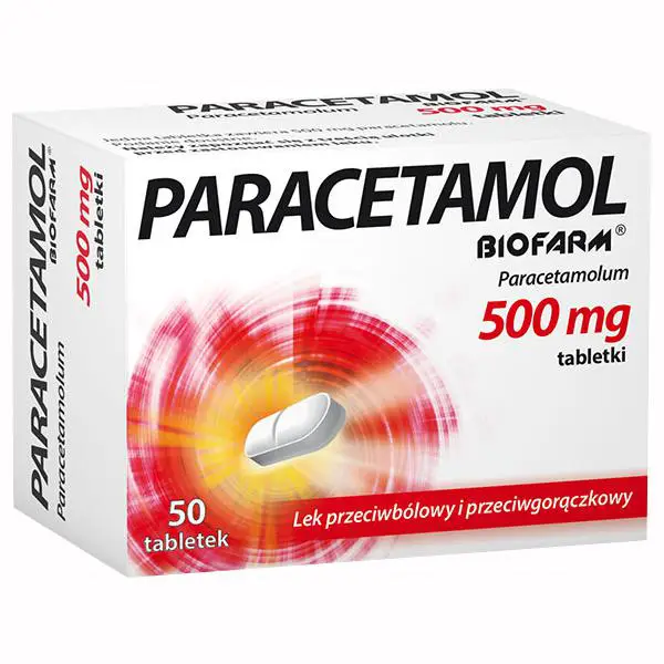 Biofarm Paracetamol 500 mg 50 tabl. - 1 - Apteka HIT