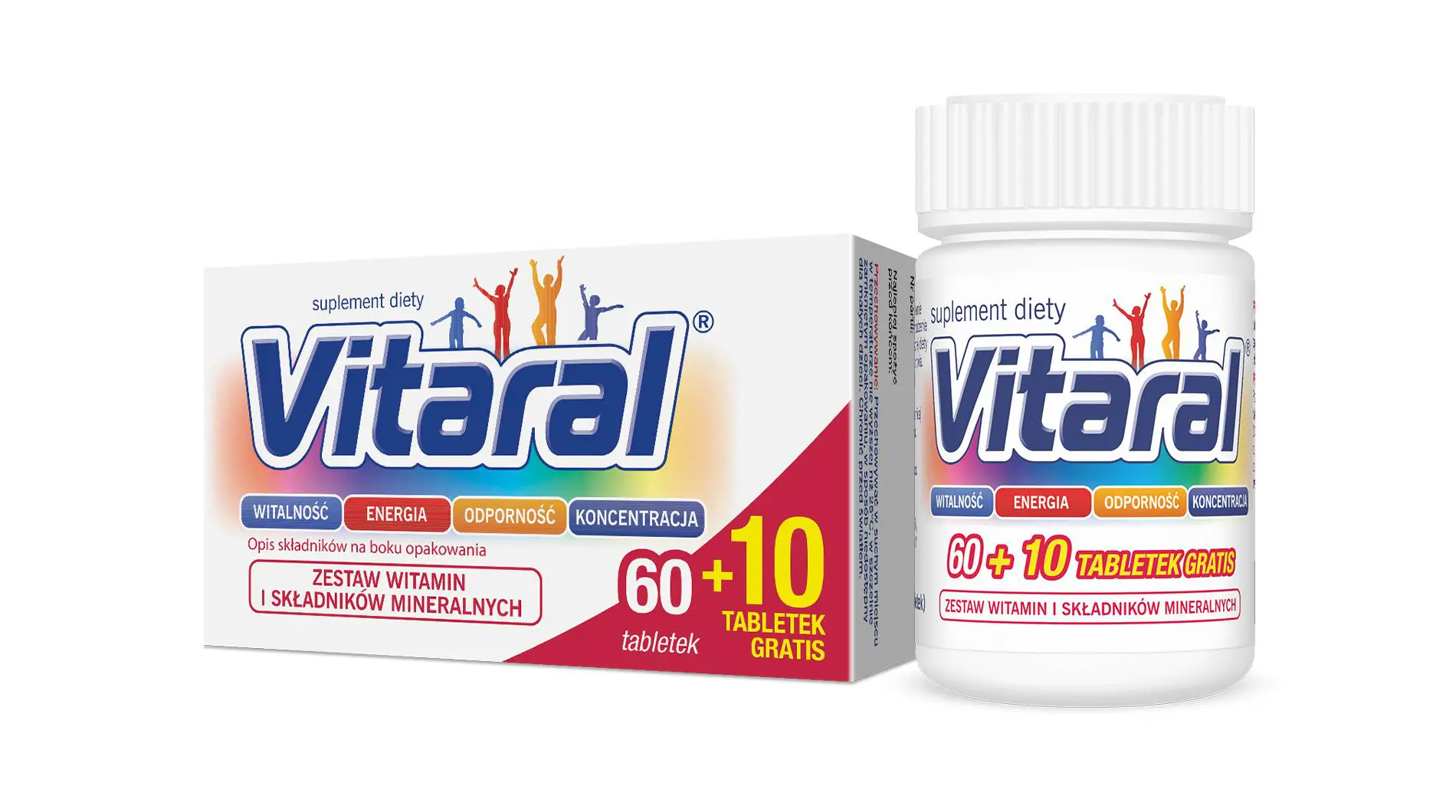 Vitaral 60 + 10 tabletek - 1 - Apteka HIT