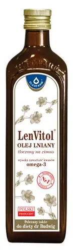 Oleofarm Olej Lniany LenVitol 500 ml - 1 - Apteka HIT