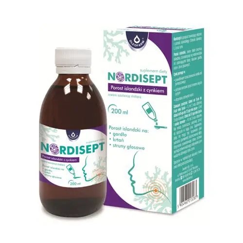 Oleofarm Nordisept porost islandzki z cynkiem 200 ml - 1 - Apteka HIT