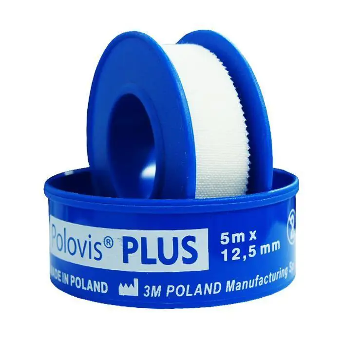 Plaster Polovis Plus jedwabny przylepiec 5m x 12,5mm 1 szt. - 1 - Apteka HIT
