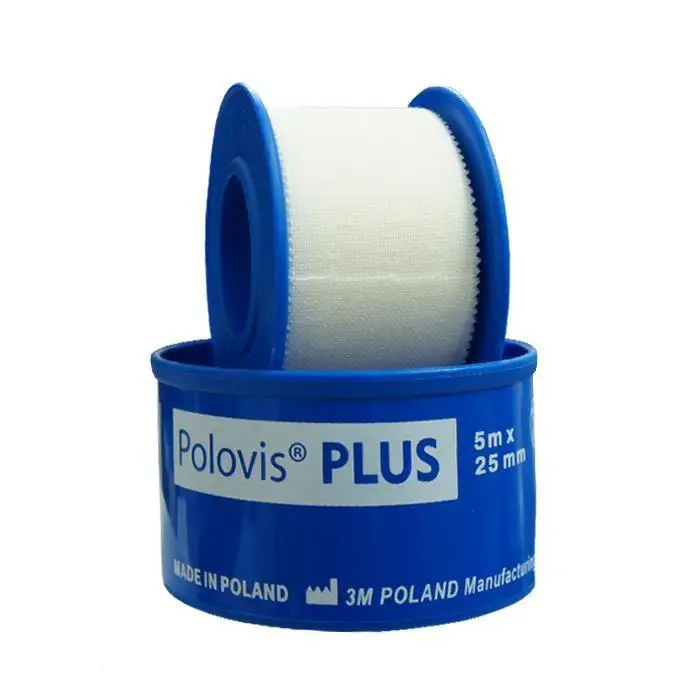 Plaster Polovis Plus jedwabny przylepiec 5m x 25mm 1 szt - 1 - Apteka HIT