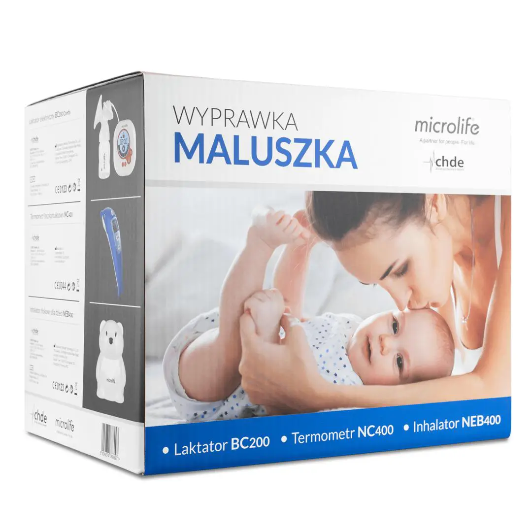 Microlife Wyprawka Maluszka zestaw Laktator BC200 + Termometr NC400 + Inhalator NEB400 - 1 - Apteka HIT