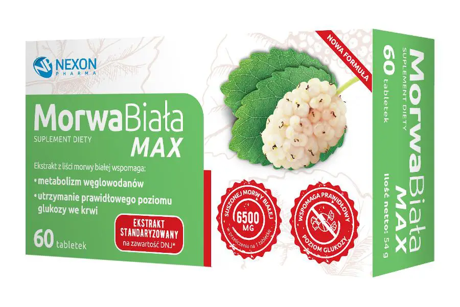Morwa Biała Max 60 tabletek - 1 - Apteka HIT
