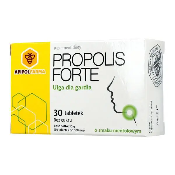 Propolis Forte smak mentolowy 30 tabletek - 1 - Apteka HIT