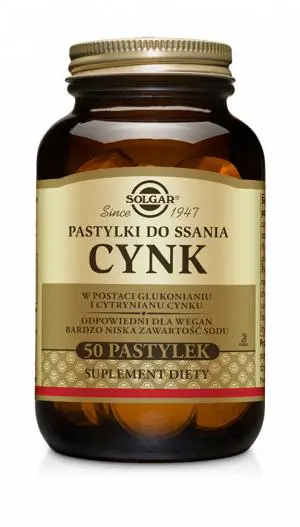 Solgar Cynk pastylki do ssania 50 pastylek - 1 - Apteka HIT