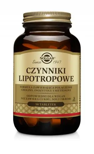 Solgar Czynniki Lipotropowe 50 tabletek - 1 - Apteka HIT